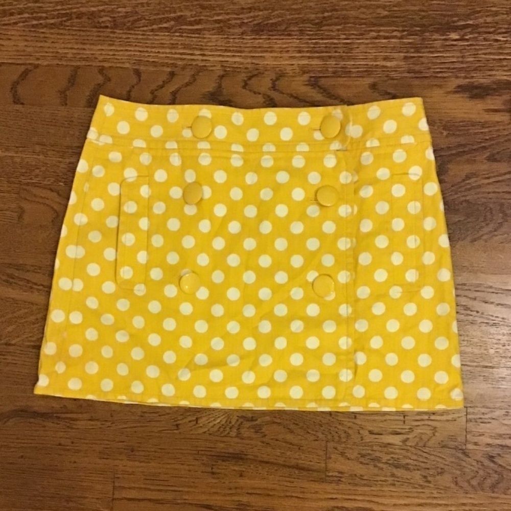 J. crew Polka dot mini skirt
